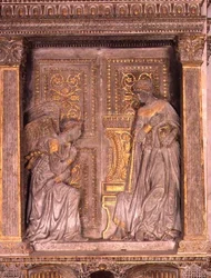 Cavalcanti-Verkündigung (vergoldeter Kalkstein)